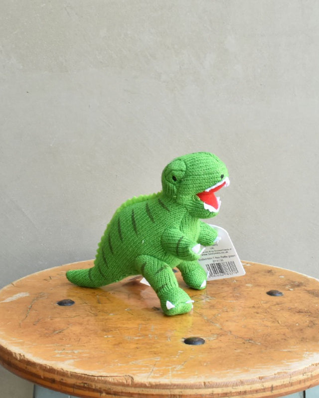 【バーンストア】Best Years / Knitted Mini T Rex Rattle Green