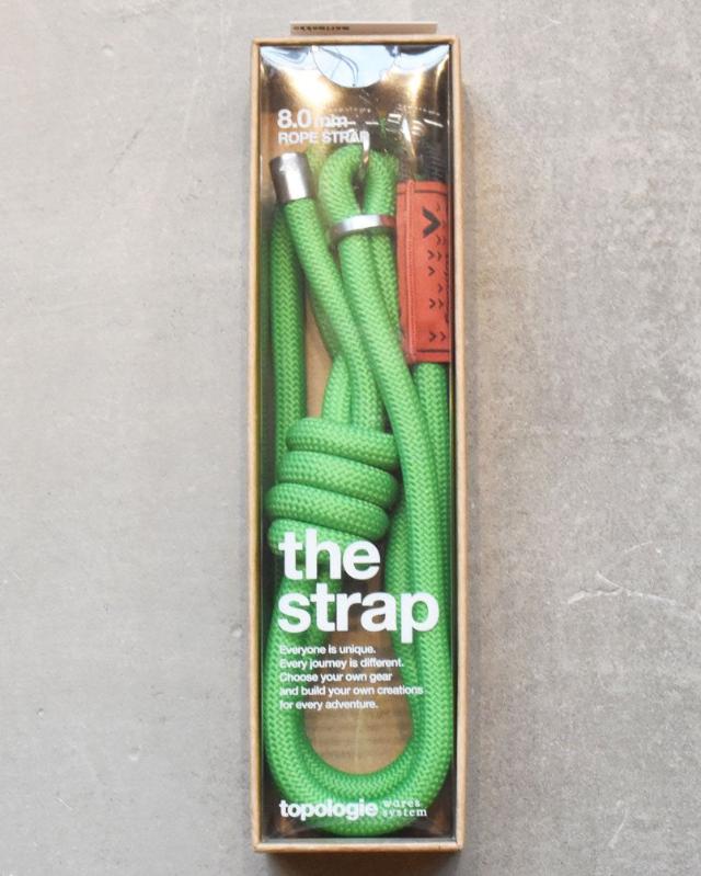topologie / 8.0mm Rope 【ストラップ単体】(Green Solid)