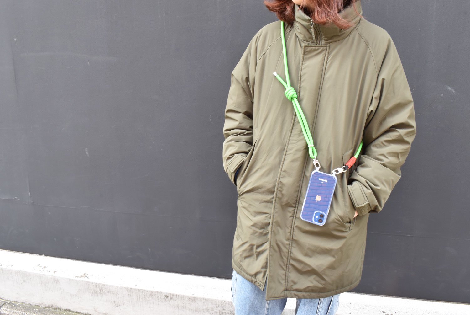 topologie / 8.0mm Rope 【ストラップ単体】(Green Solid)