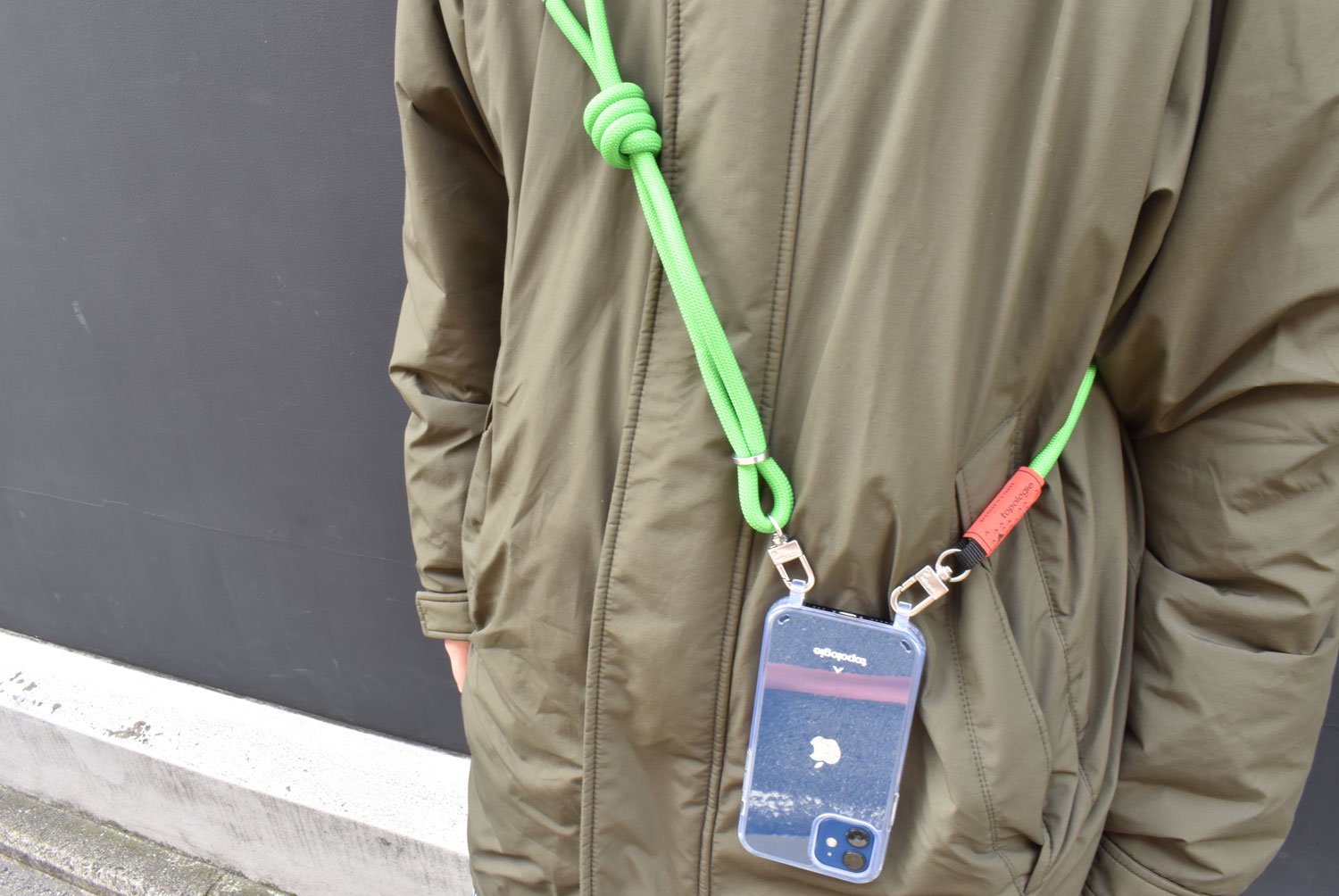 topologie / 8.0mm Rope 【ストラップ単体】(Green Solid)