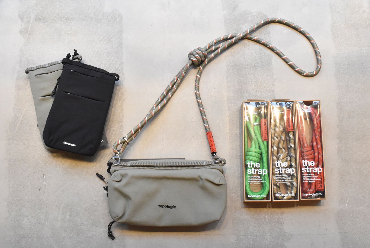 topologie / 8.0mm Rope 【ストラップ単体】(Green Solid)