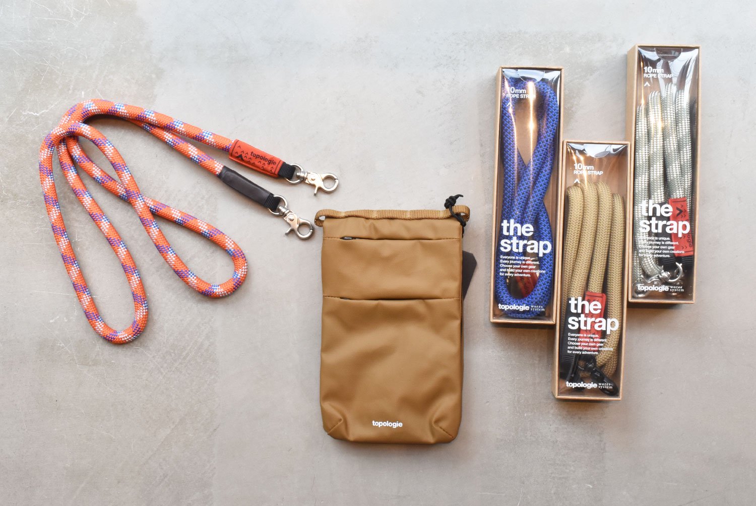 topologie /10mm Rope 【ストラップ単体】( White Patterned)