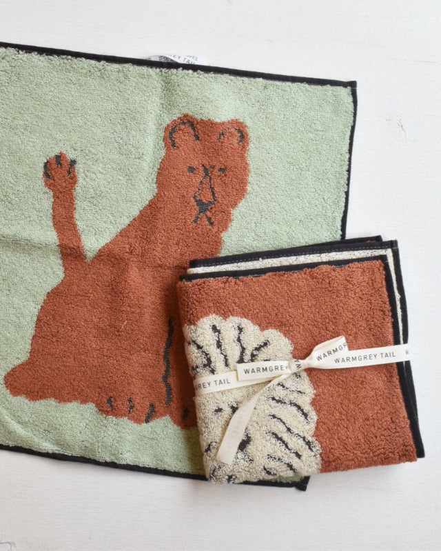 【バーンストア】WARMGREY TAIL / LIONESS HAND TOWEL - MINT