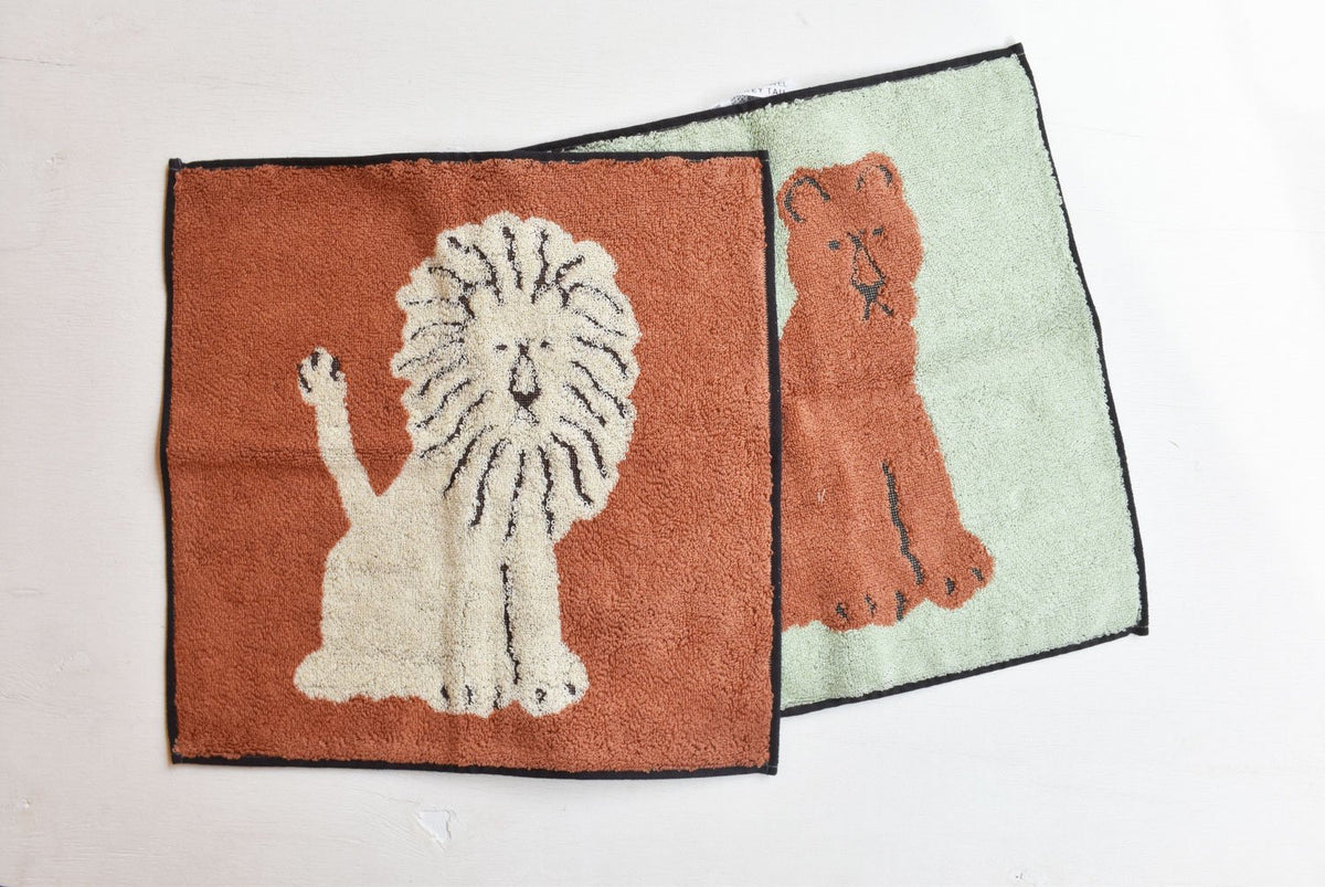 WARMGREY TAIL(ウォームグレーテール)/ LION HAND TOWEL - CREAM【バーンストア】