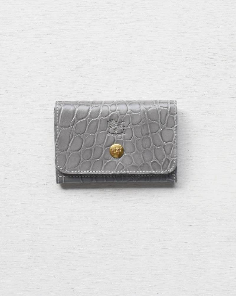 【イルビゾンテ】 クロコエンボスドレザー カードケース 54202309790