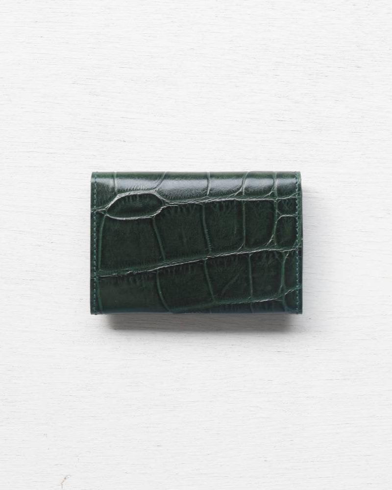 【イルビゾンテ】 クロコエンボスドレザー カードケース 54202309790