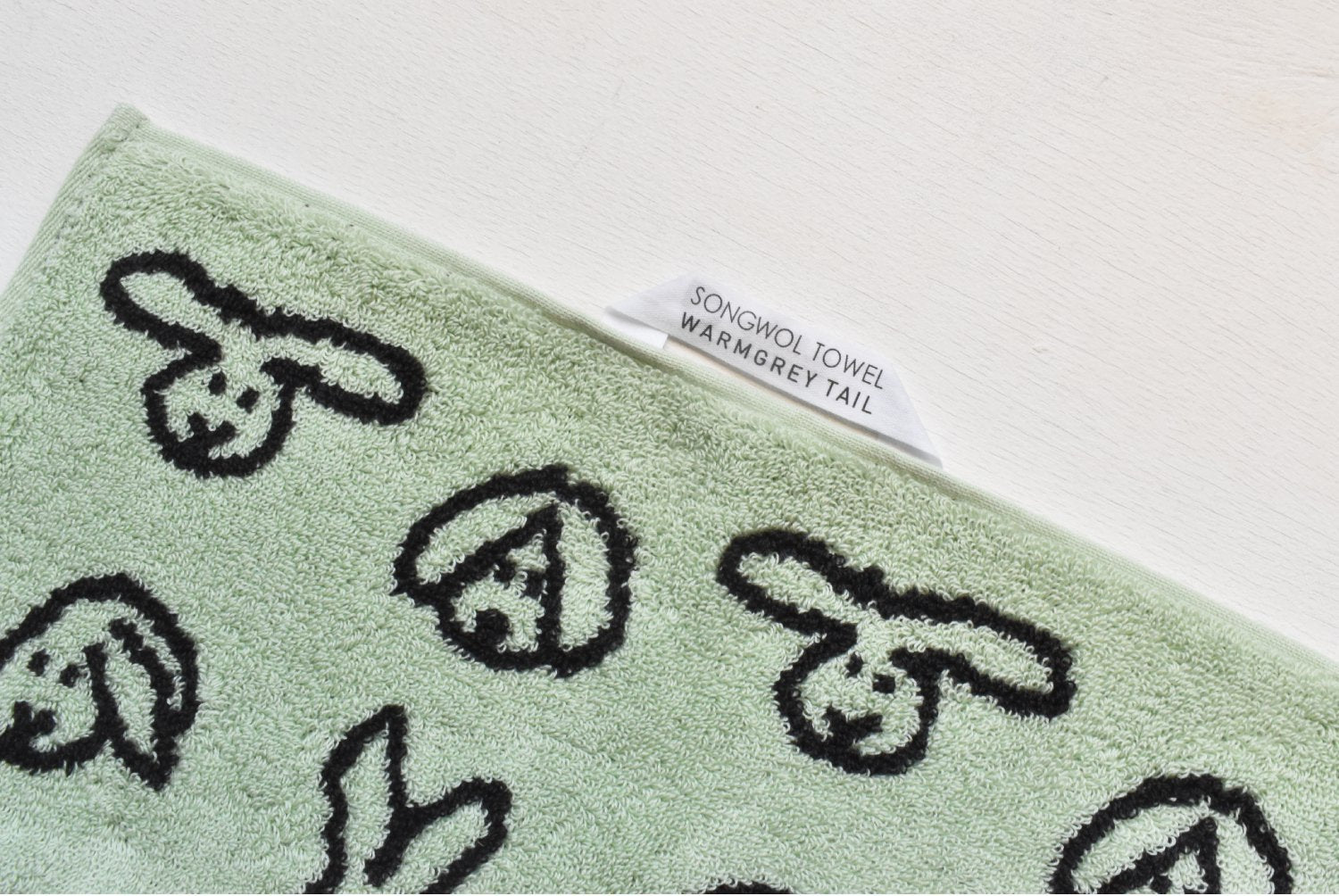 【バーンストア】WARMGREY TAIL / BUNNY BUNNY HAND TOWEL - MINT