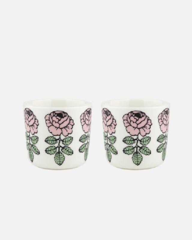 【マリメッコ】日本限定 Vihkiruusu コーヒーカップセット(ハンドルなし) 52249473380
