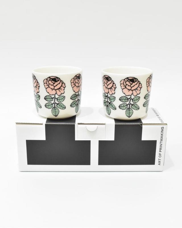 【マリメッコ】日本限定 Vihkiruusu コーヒーカップセット(ハンドルなし) 52249473380