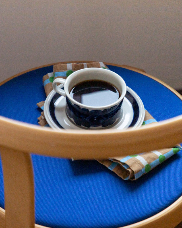 【バーンストア】WARMGREY TAIL / DOT CHECK KITCHEN CLOTH - GREEN ON BRICK キッチンクロス