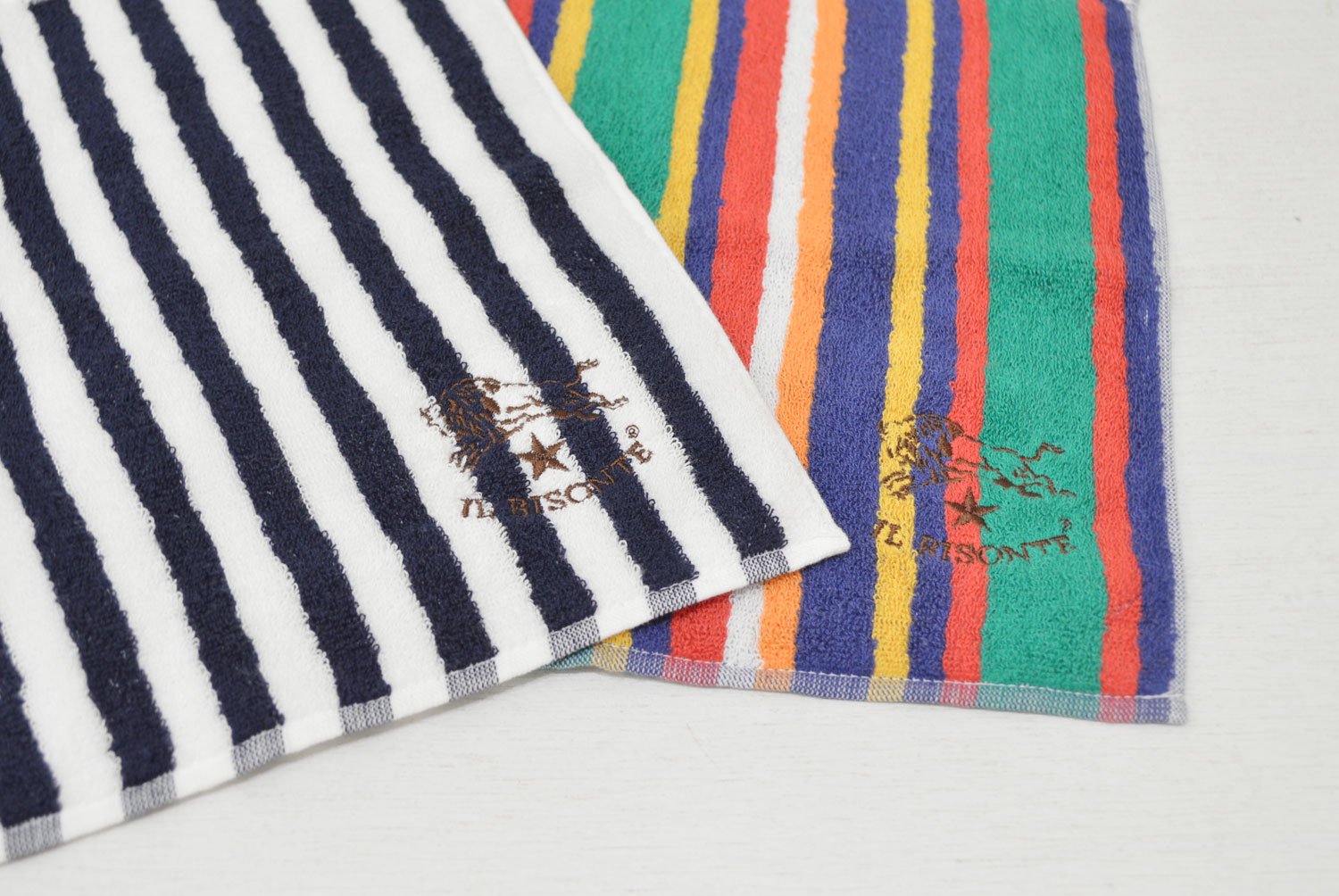 【イルビゾンテ】ストライプタオルハンカチ 5422310099