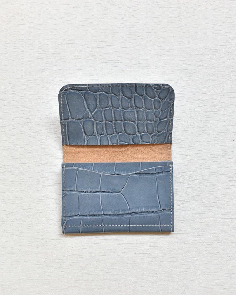 【イルビゾンテ】 クロコエンボスドレザー カードケース 5402305593