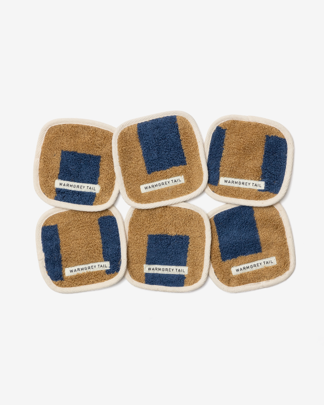 【バーンストア】WARMGREY TAIL / BUILDING TOWEL COASTER - MIDNIGHT