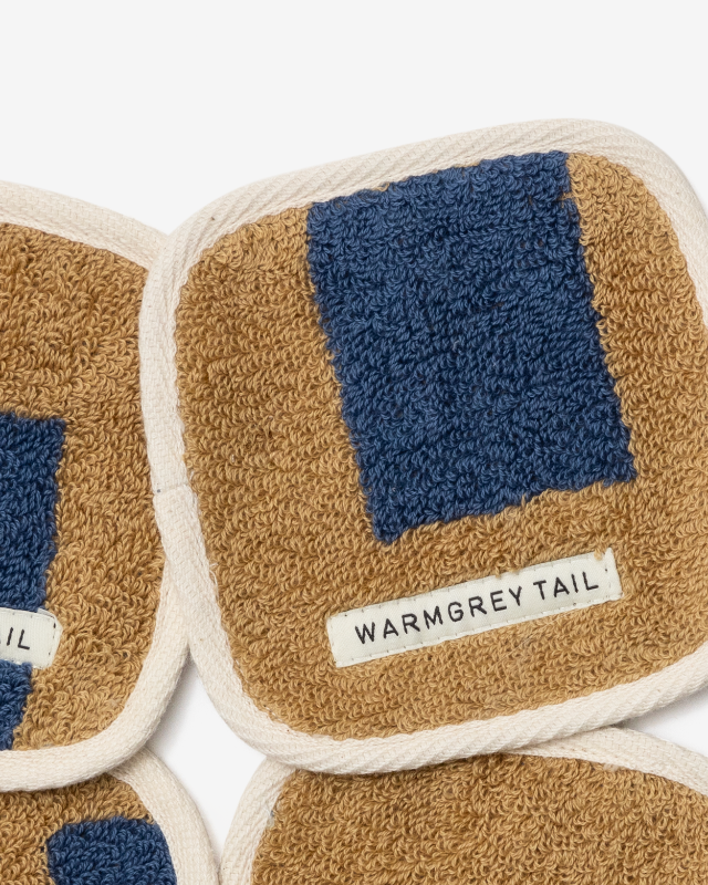 【バーンストア】WARMGREY TAIL / BUILDING TOWEL COASTER - MIDNIGHT