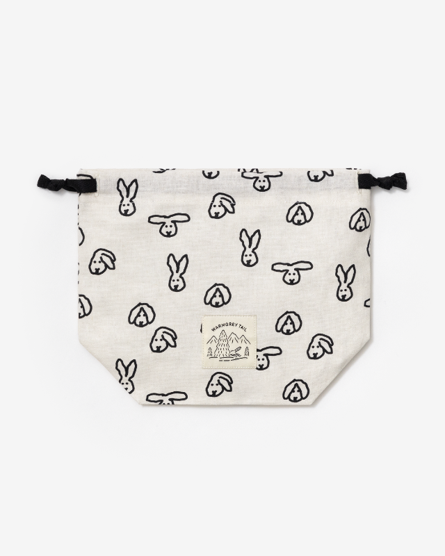【バーンストア】WARMGREY TAIL / BUNNY BUNNY STRING POUCH - IVORY