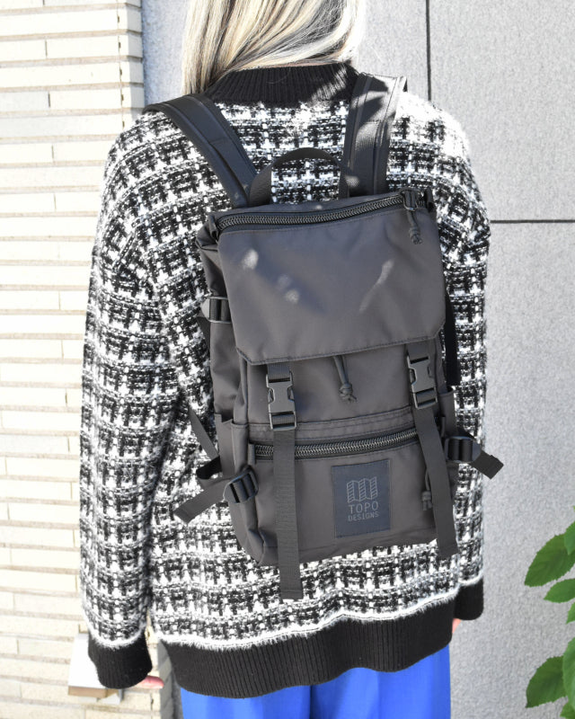 TOPO DESIGNS (トポデザイン)/ ROVER PACK MINI ‐ Black/Black 【バーンストア】