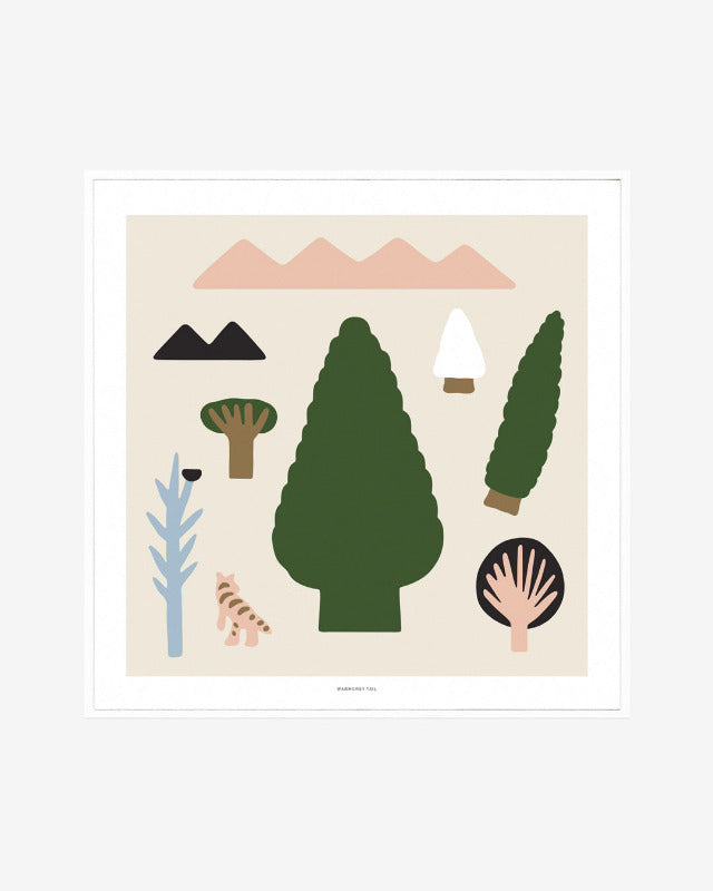 【バーンストア】WARMGREY TAIL / BIG GREEN TREE POSTER 500x500mm