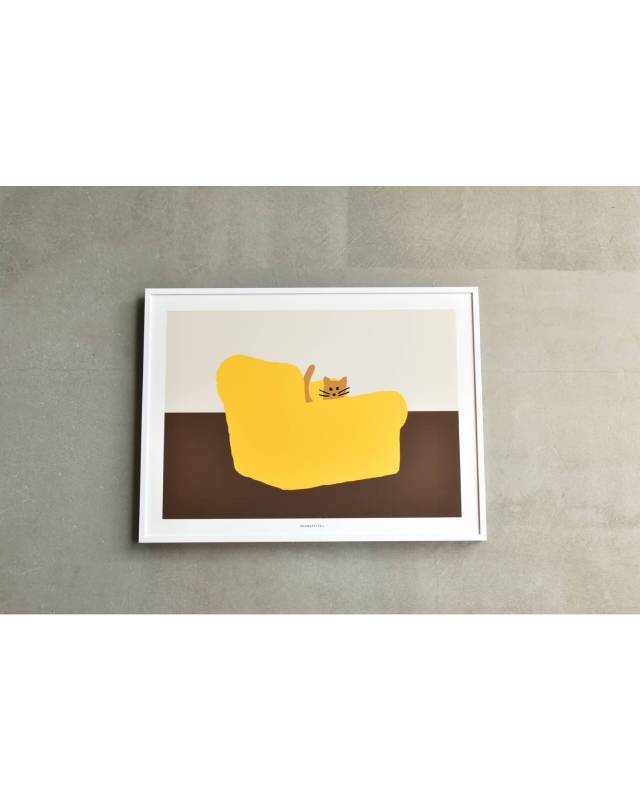 【バーンストア】WARMGREY TAIL / ARMCHAIR - YELLOW POSTER 300mm x 400mm WA210122/WA21342