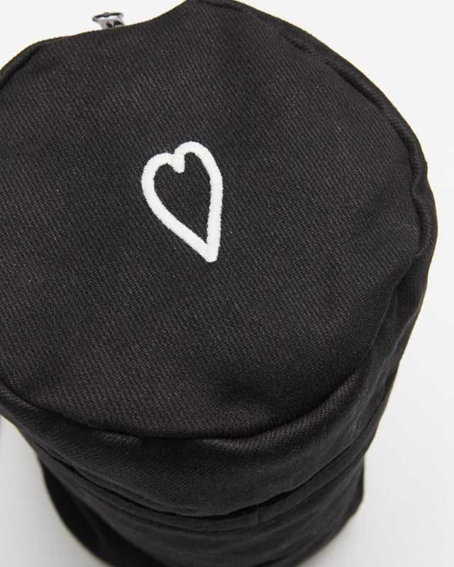 【バーンストア】ooowl / COTTON DUFFLE BAG MINI WE LOVE BLACK