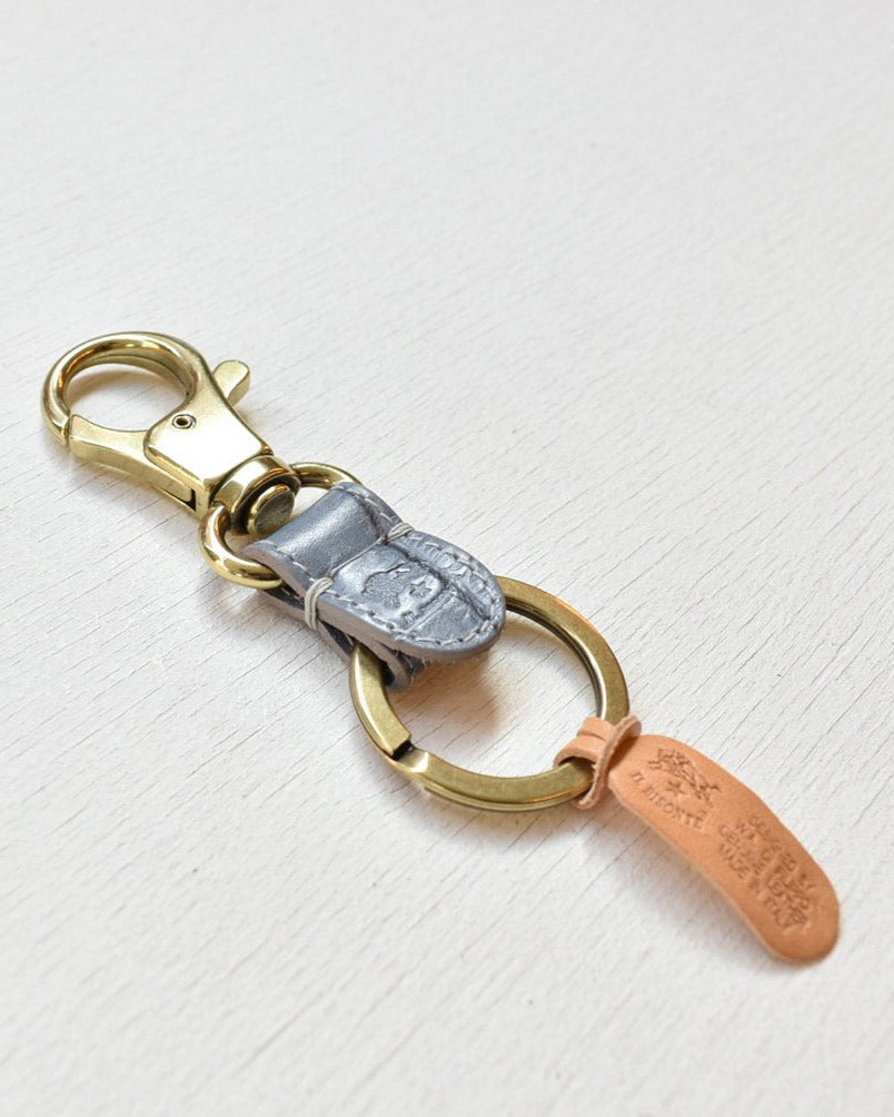 【イルビゾンテ】クロコエンボスドレザー キーホルダー 5402305350