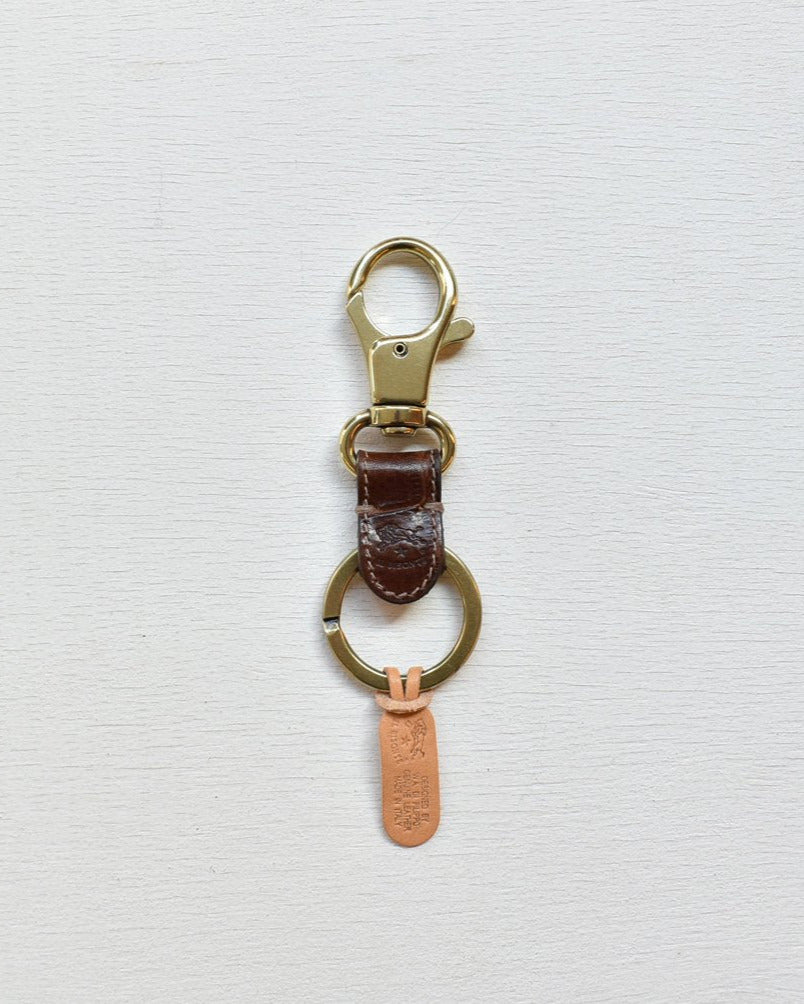 【イルビゾンテ】クロコエンボスドレザー キーホルダー 5402305350