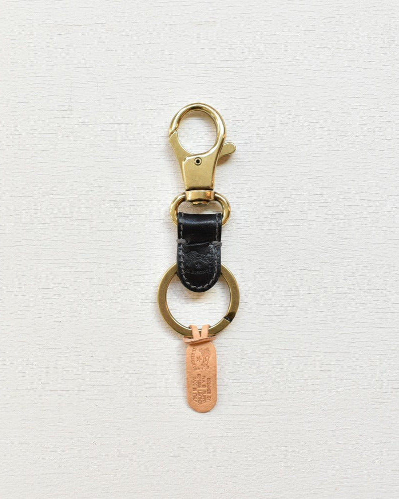 【イルビゾンテ】クロコエンボスドレザー キーホルダー 5402305350