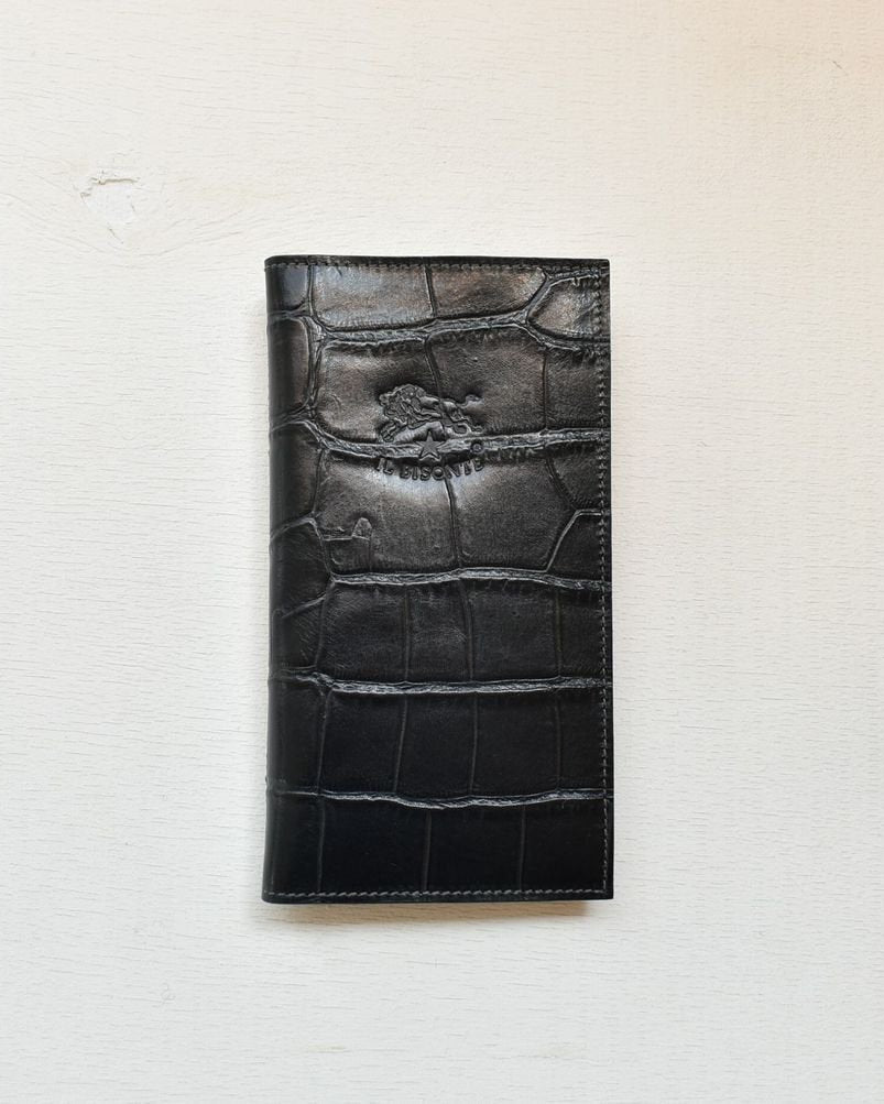 【イルビゾンテ】クロコエンボスドレザー ロングウォレット 5402306040