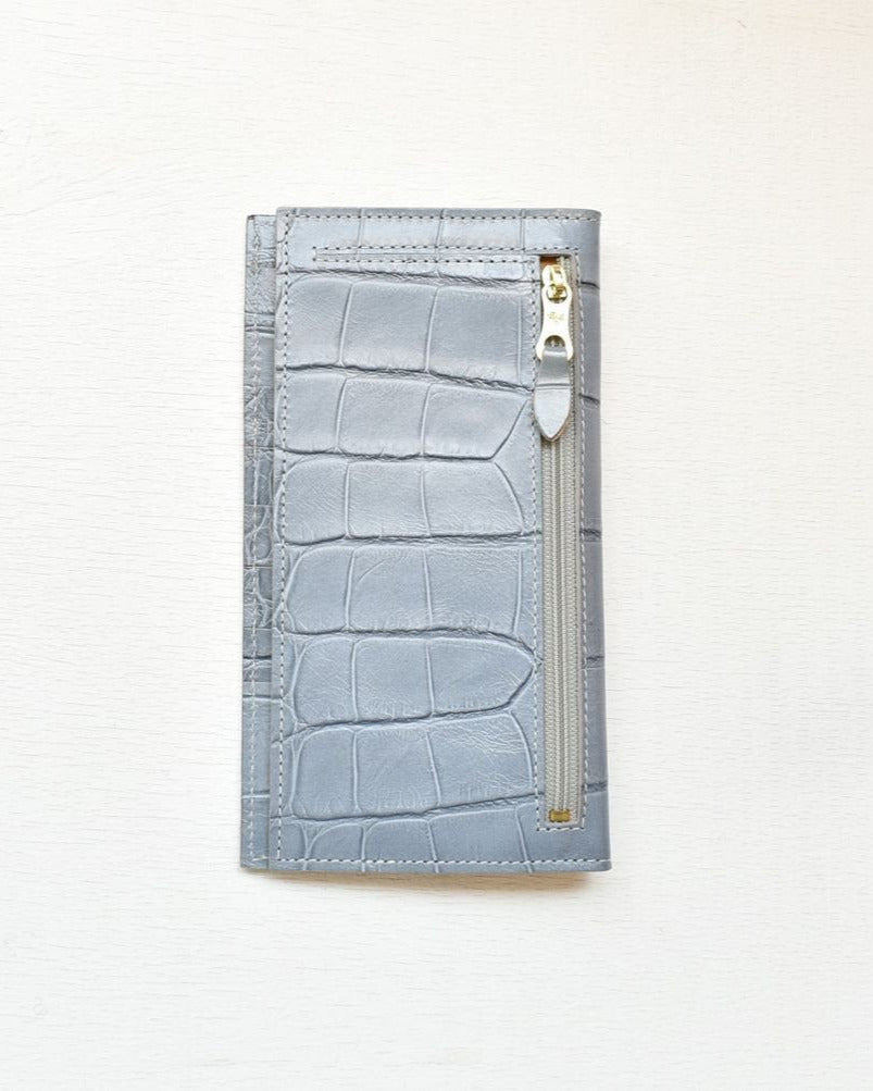 【イルビゾンテ】クロコエンボスドレザー ロングウォレット 5402306040
