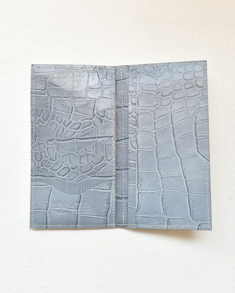 【イルビゾンテ】クロコエンボスドレザー ロングウォレット 5402306040