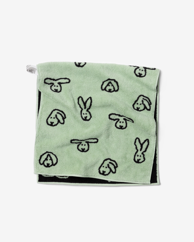 バーンストア】WARMGREY TAIL / BUNNY BUNNY FACE TOWEL - MINT