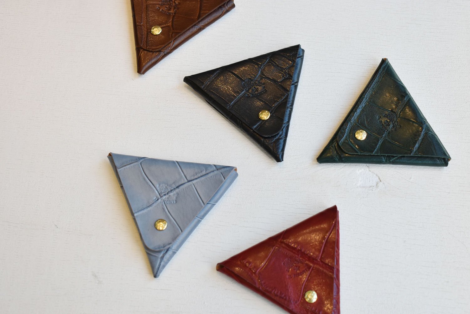 【イルビゾンテ】クロコエンボスドレザー コインパース 5402305041