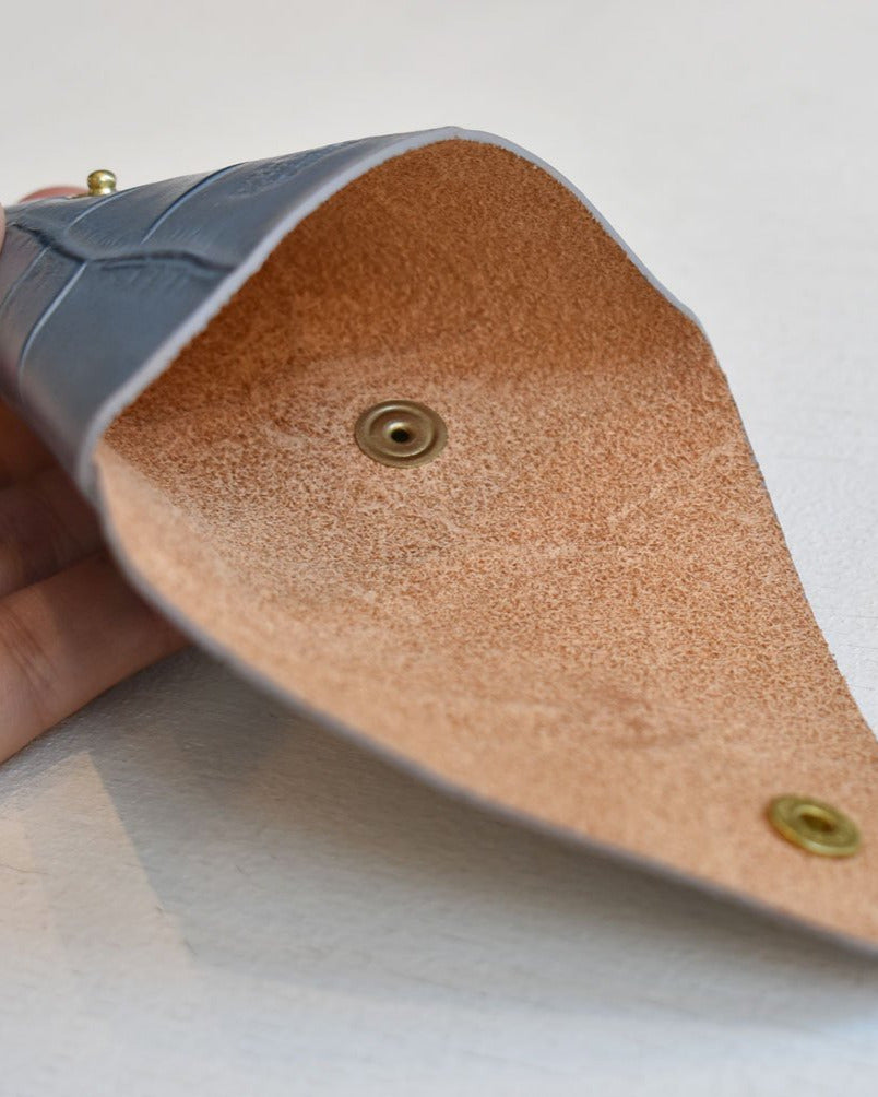 【イルビゾンテ】クロコエンボスドレザー コインパース 5402305041