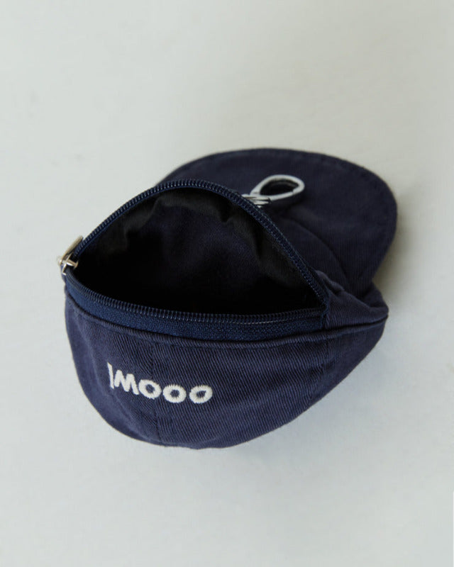 【バーンストア】ooowl / KEYRING POUCH CAP LOVE AND HEART NAVY