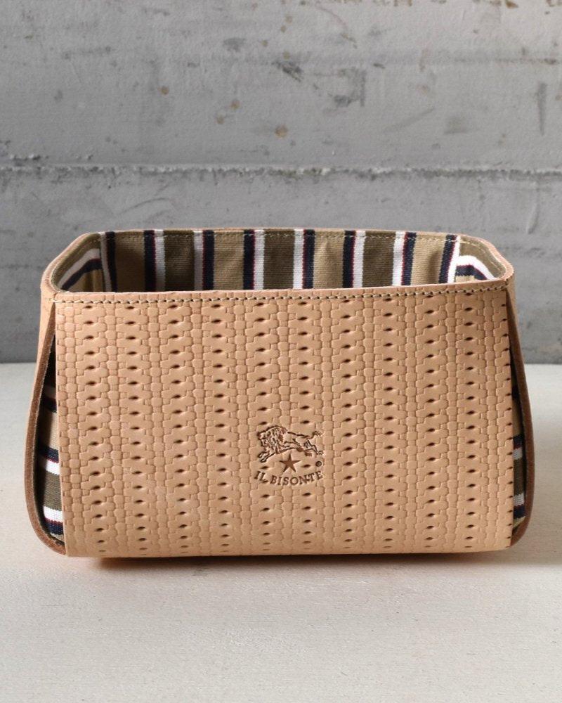 【イルビゾンテ】レザーカゴ 5492310198