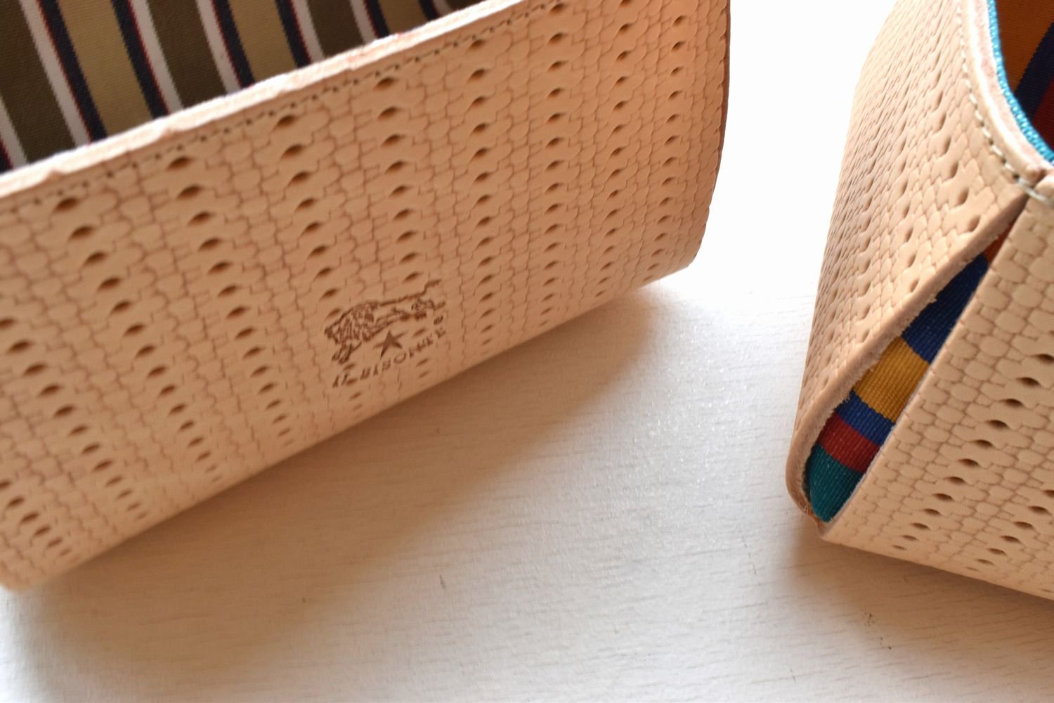 【イルビゾンテ】レザーカゴ 5492310198