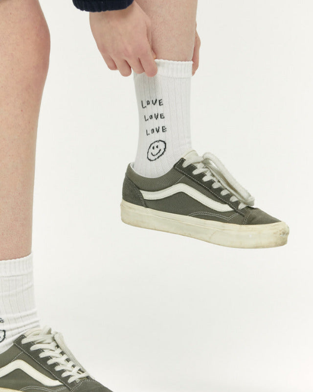 【バーンストア】ooowl / SOCKS LOVE SMILE