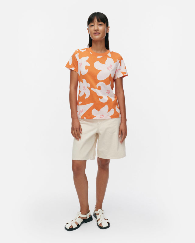 【マリメッコ】Heleys Villinarsissi Tシャツ 52253594212