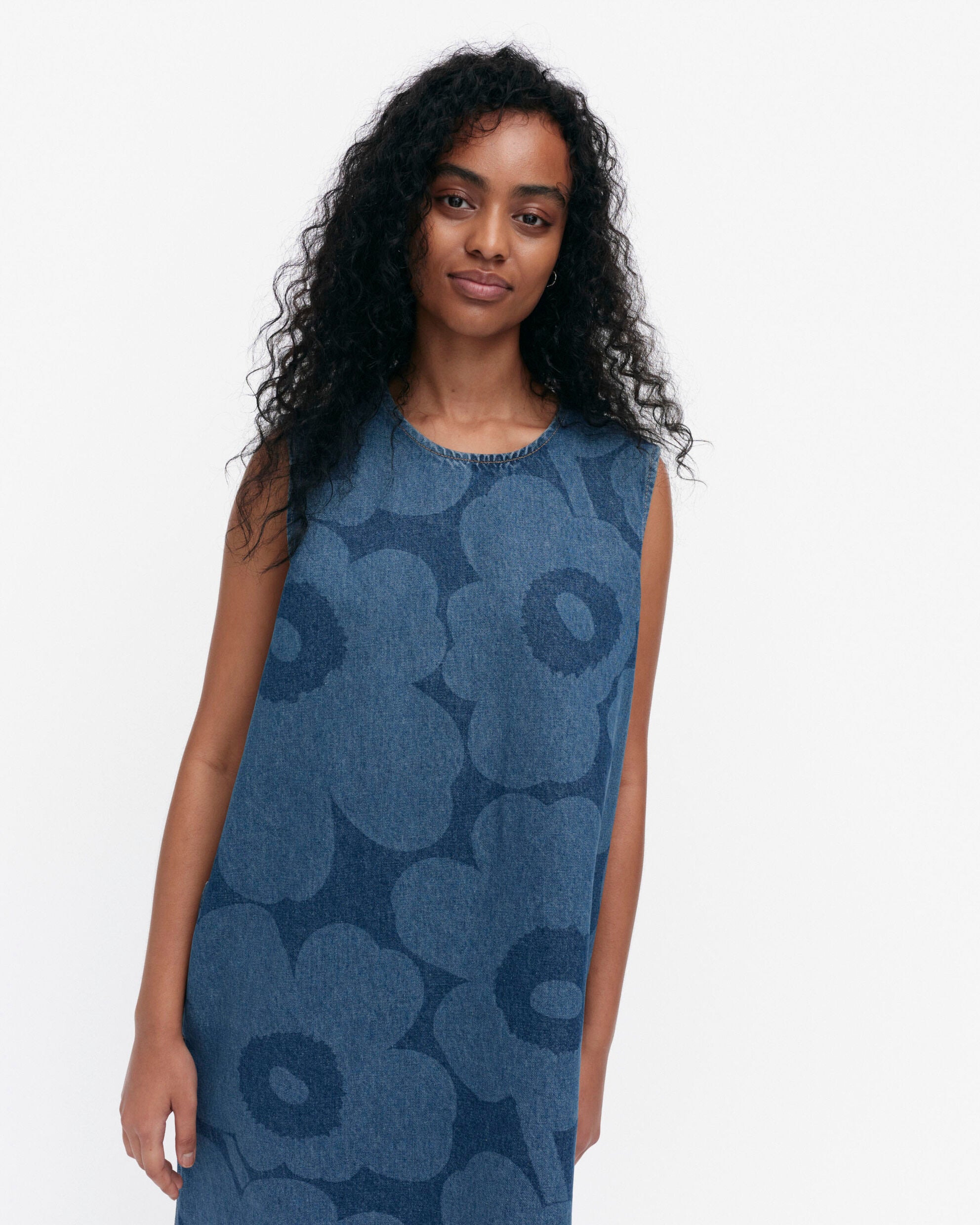【マリメッコ】Maridenim Somasti Unikko ワンピース 52259194300