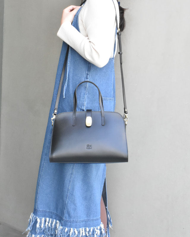 【イルビゾンテ】スムースレザー ハンドバッグ 54262300613