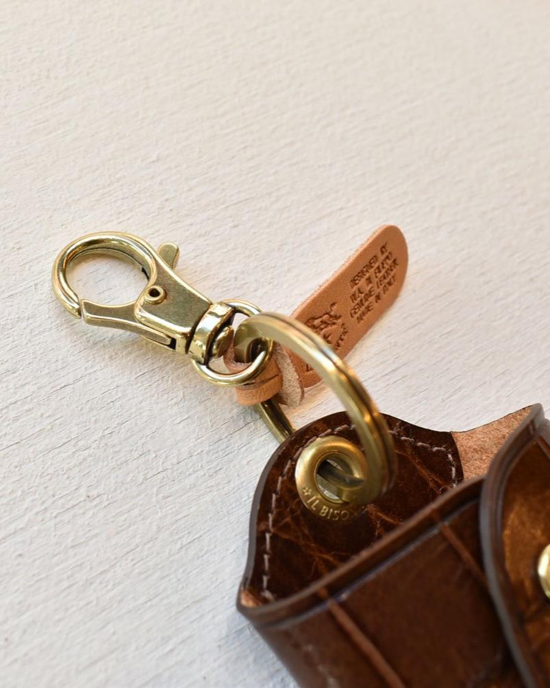 【イルビゾンテ】 クロコエンボスドレザー キーケース 5432409350