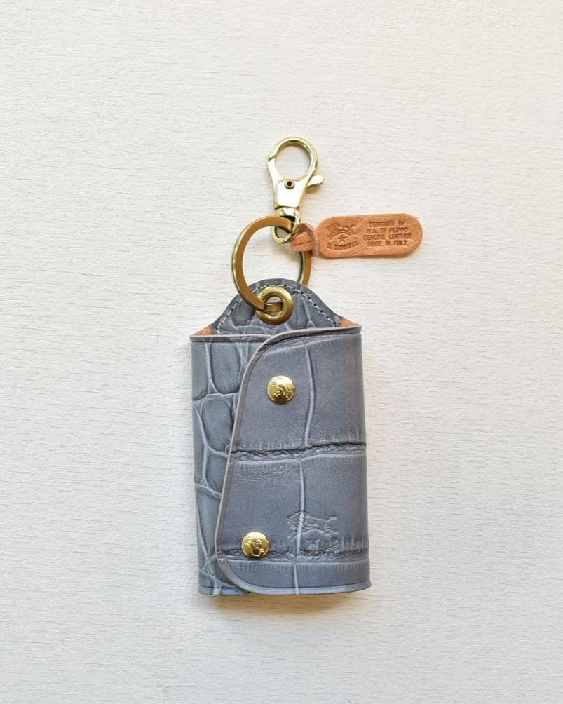 【イルビゾンテ】 クロコエンボスドレザー キーケース 5432409350