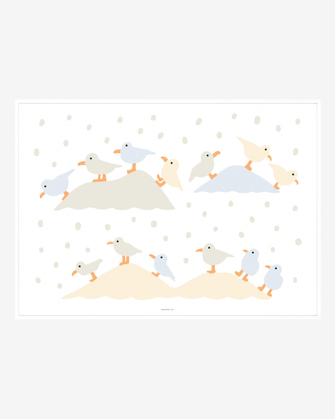 WARMGREY TAIL(ウォームグレーテール)/ GULLS LANDING POSTER 300mm x 400mm (ポスター単品) 【バーンストア】