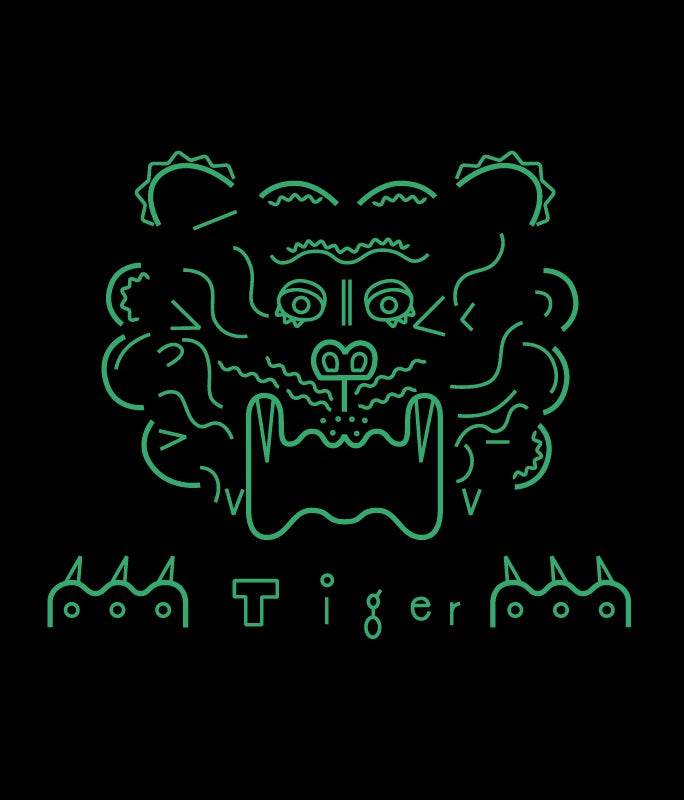 GLOW CASPER(グロウキャスパー) / CATIGER Tシャツ -WHITE【バーンストア】
