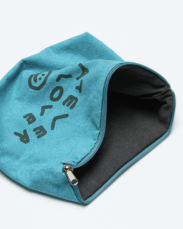 【バーンストア】ooowl / PIGMENT POUCH WE LOVE TEAL BLUE