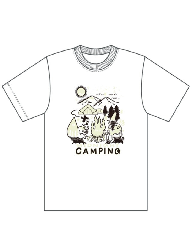 GLOW CASPER(グロウキャスパー) / MIDNIGHT CAMP Tシャツ -GRAY【バーンストア】