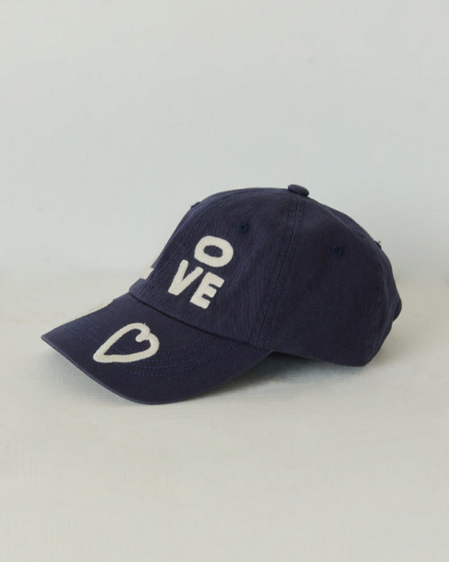【バーンストア】ooowl / CAP LOVE AND HEART NAVY