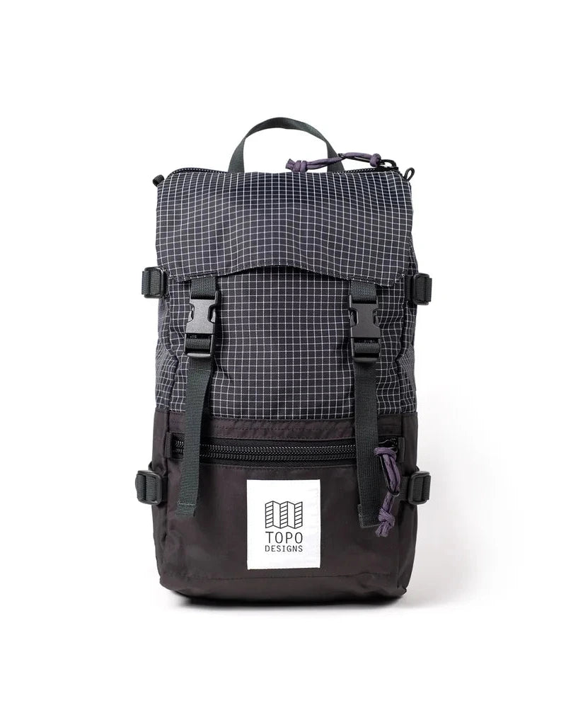 TOPO DESIGNS (トポデザイン)/ ROVER PACK MINI ‐ Black/Grid 【バーンストア】