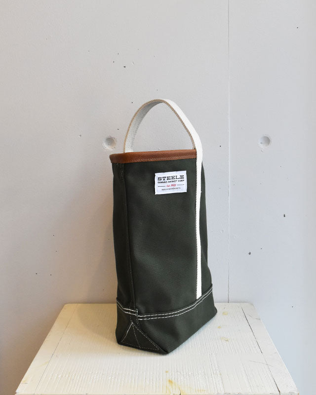 STEELE CANVAS BASKET(スチールキャンバスバスケット) / Wine Tote-Olive【バーンストア】