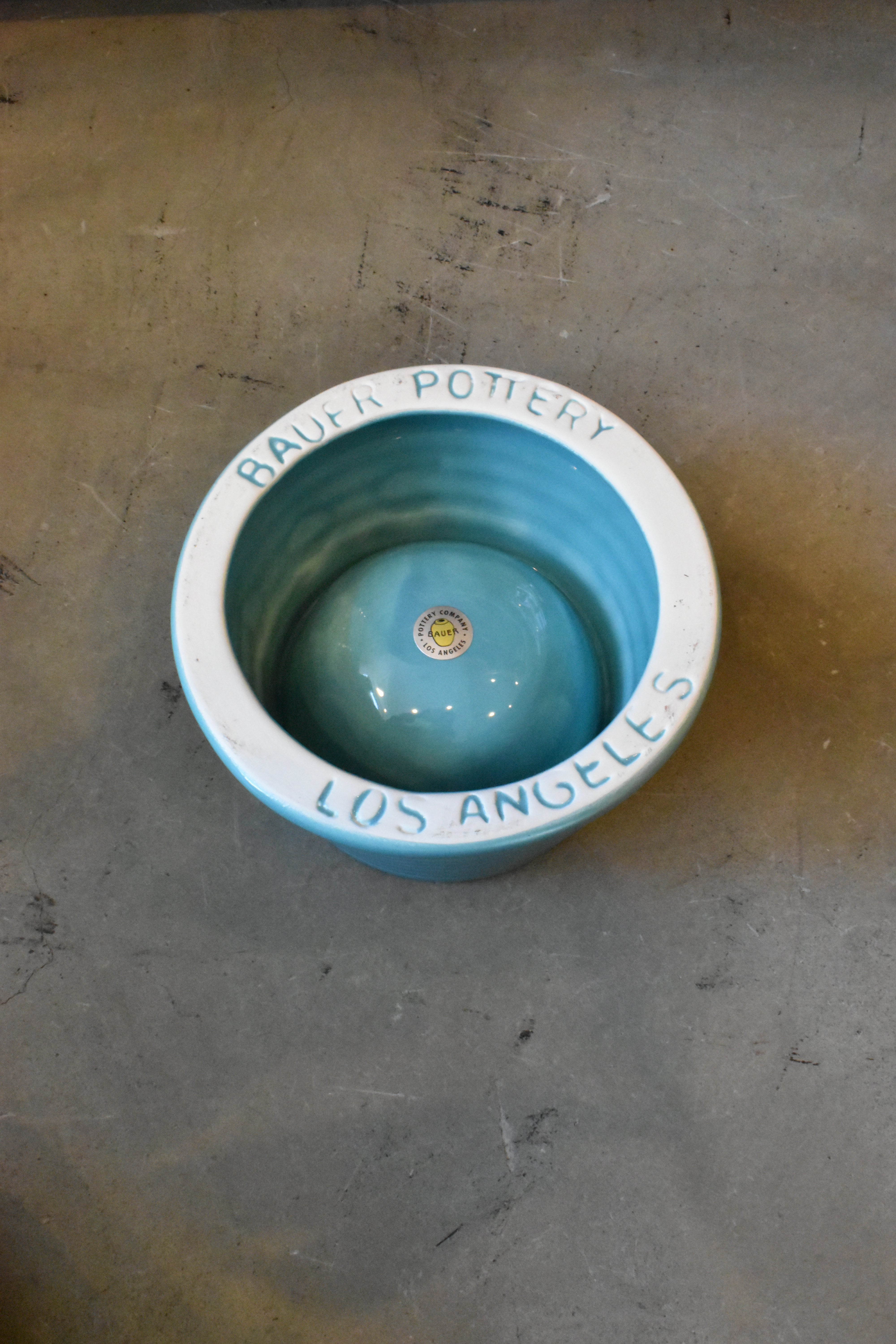 Bauer Pottery Ringware Dog Bowl Small【サラダボゥル】