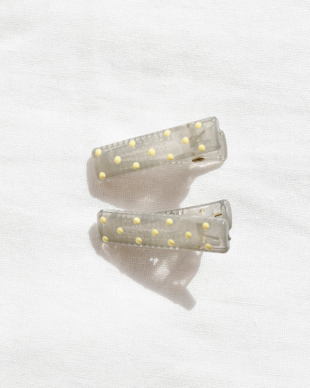 BIB MILK(ビブミルク) / FROST DOTS MINI CLIPS 2PCS グレー 【バーンストア】